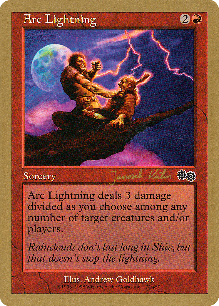 {C} Arc Lightning (Janosch Kuhn) [World Championship Decks 2000][GB WC00 JK174]