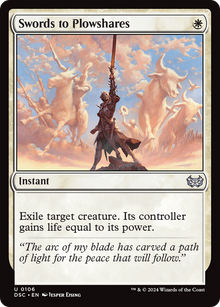 {C} Swords to Plowshares [Duskmourn: House of Horror Commander][DSC 106]