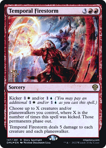{R} Temporal Firestorm [Dominaria United Prerelease Promos][PR DMU 147]