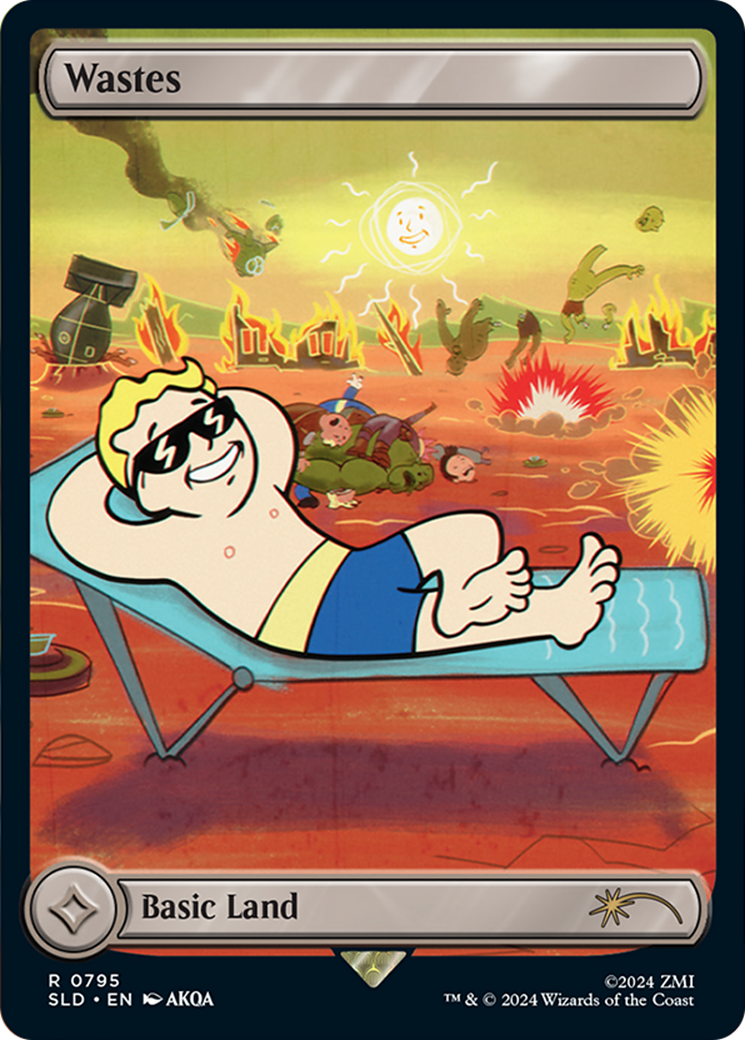 {B} Wastes (795) (Rainbow Foil) [Secret Lair Drop Series][RBF SLD 795]