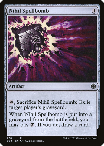 {C} Nihil Spellbomb [Starter Commander Decks][SCD 270]