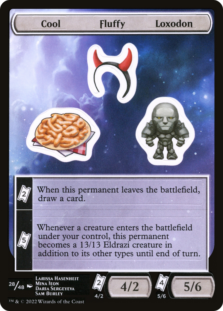 {C} Cool Fluffy Loxodon [Unfinity Stickers][SUNF 028]