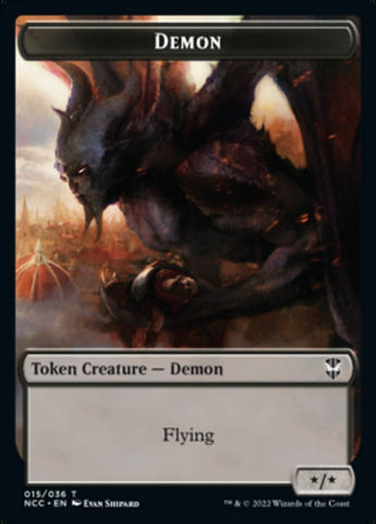 {T} Demon // Copy Double-sided Token [Streets of New Capenna Commander Tokens][TNCC 015]