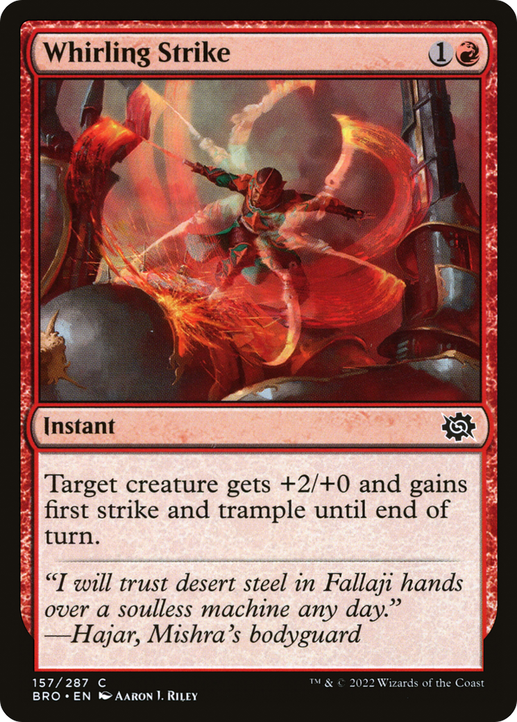 {C} Whirling Strike [The Brothers' War][BRO 157]