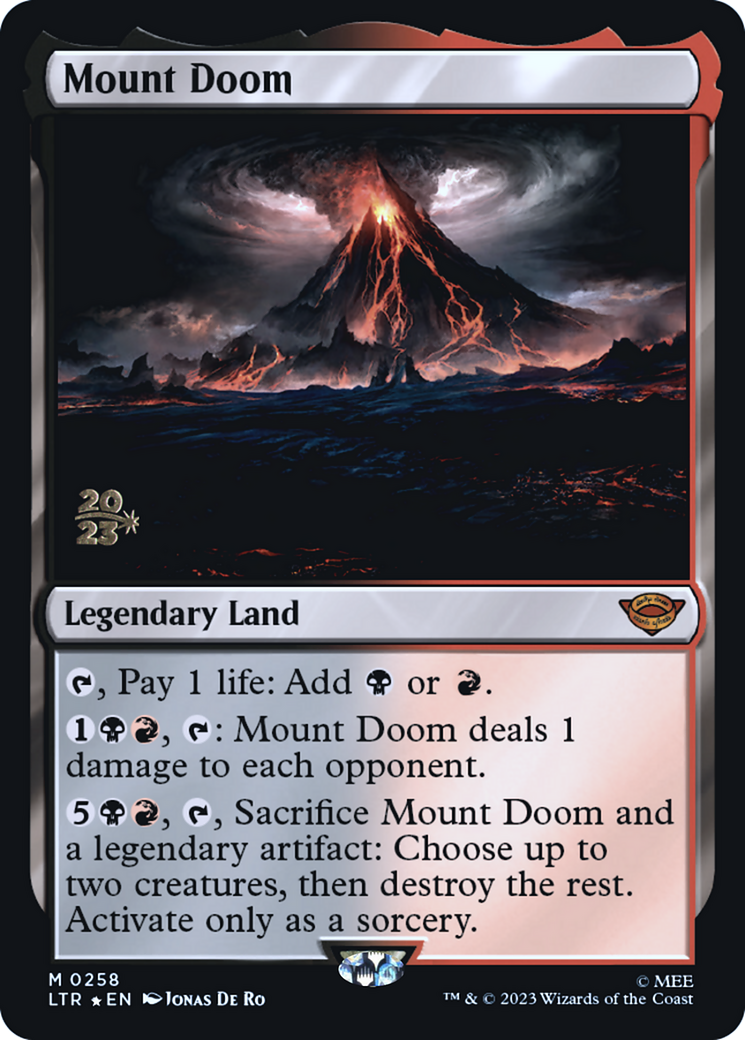 {R} Mount Doom [The Lord of the Rings: Tales of Middle-Earth Prerelease Promos][PR LTR 258]