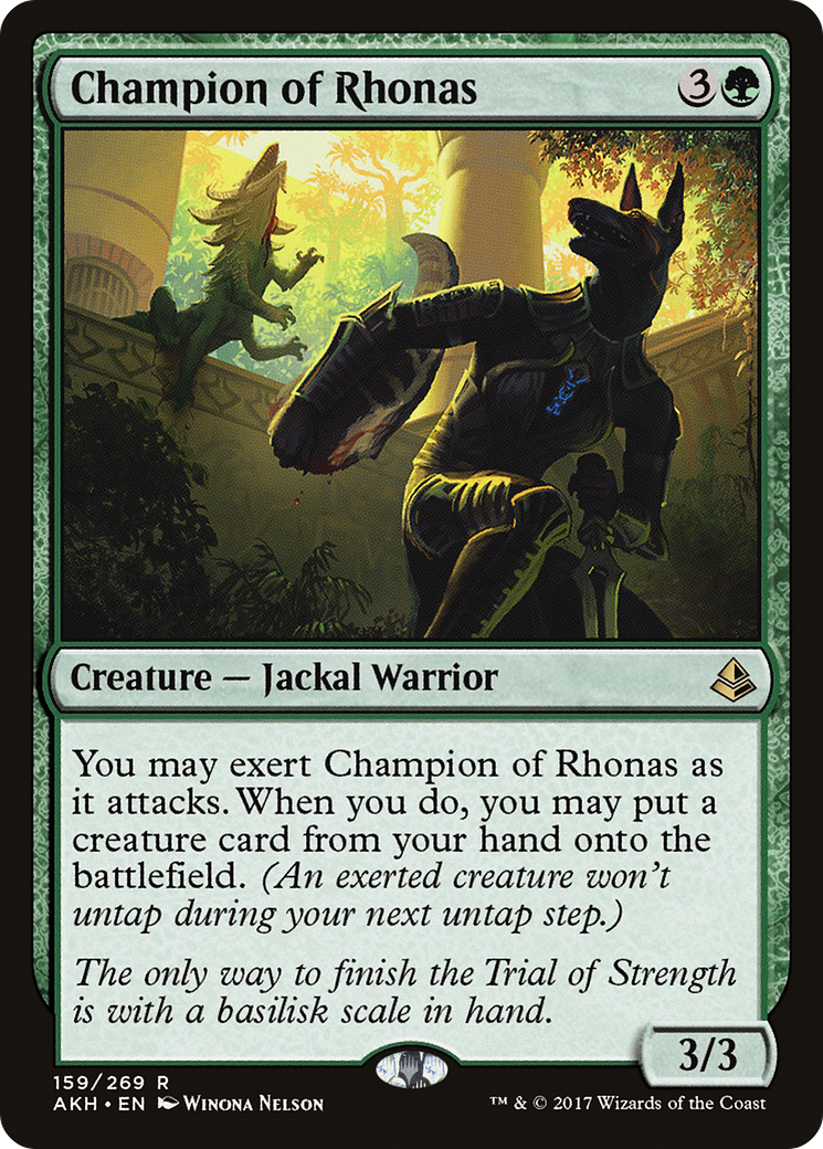 {R} Champion of Rhonas [Amonkhet][AKH 159]