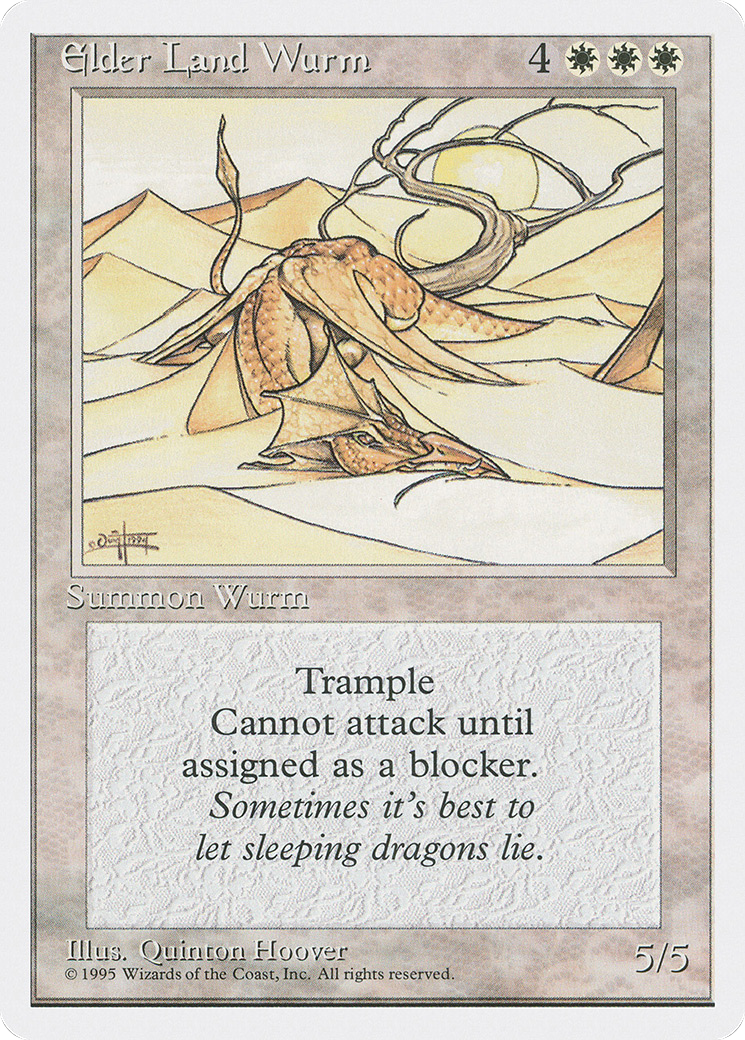 {R} Elder Land Wurm [Fourth Edition][4ED 024]