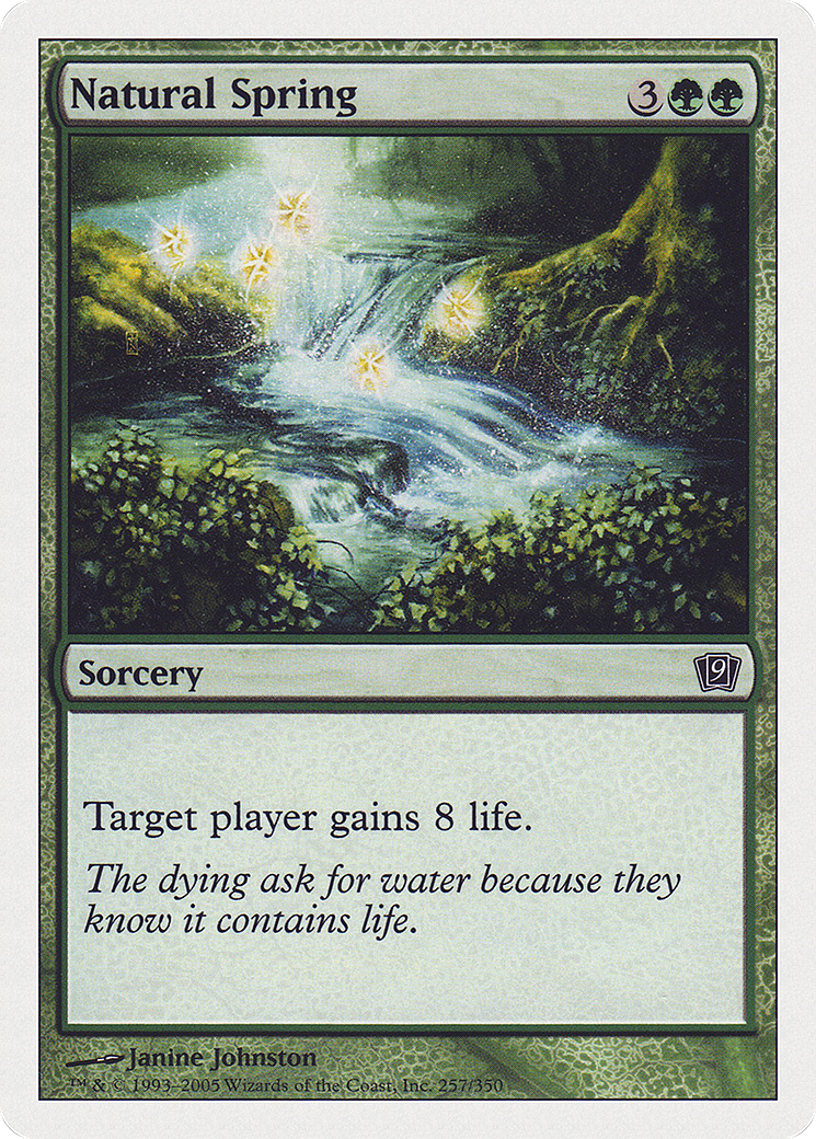 {C} Natural Spring [Ninth Edition][9ED 257]