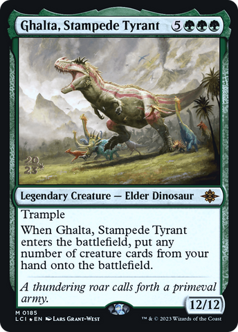 {@R} Ghalta, Stampede Tyrant [The Lost Caverns of Ixalan Prerelease Cards][PR LCI 185]