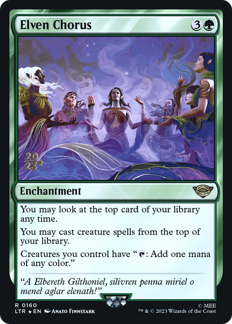 {R} Elven Chorus [The Lord of the Rings: Tales of Middle-Earth Prerelease Promos][PR LTR 160]