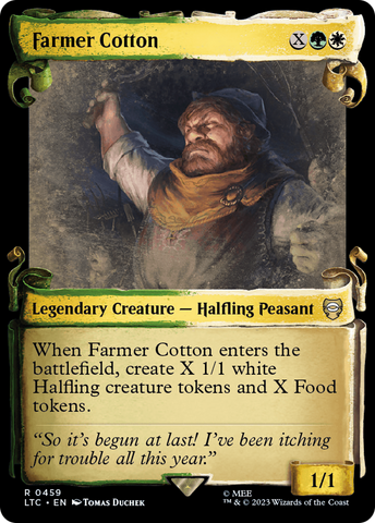 {R} Farmer Cotton [The Lord of the Rings: Tales of Middle-Earth Commander Showcase Scrolls][LTC 459]
