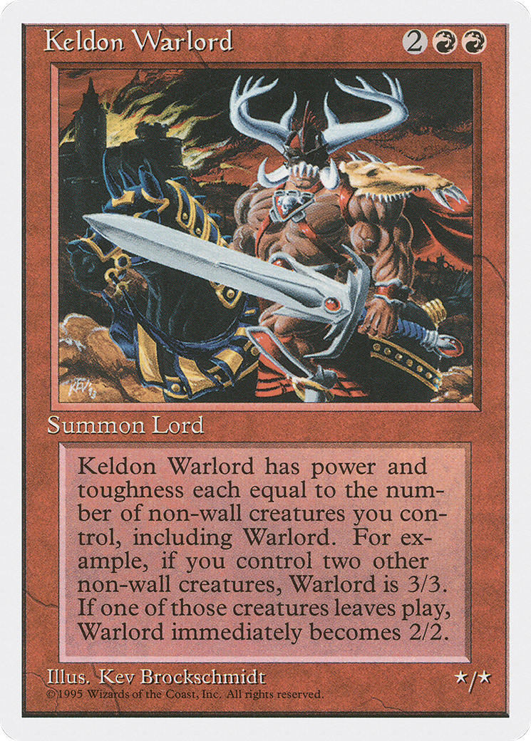 {C} Keldon Warlord [Fourth Edition][4ED 207]