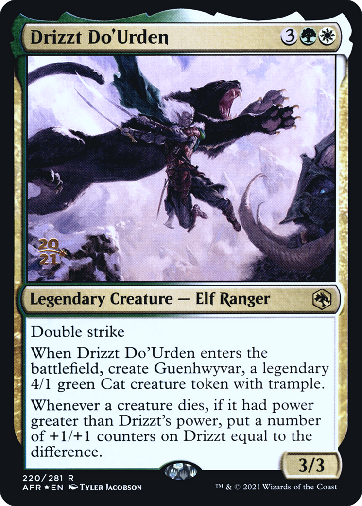 {R} Drizzt Do'Urden [Dungeons & Dragons: Adventures in the Forgotten Realms Prerelease Promos][PR AFR 220]