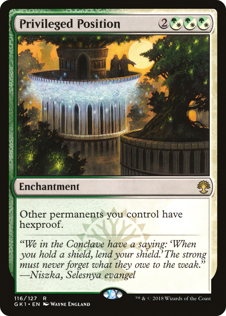 {R} Privileged Position [Guilds of Ravnica Guild Kit][GK1 116]