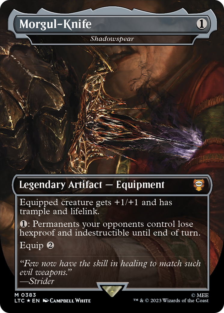 {R} Shadowspear - Morgul-Knife (Surge Foil) [The Lord of the Rings: Tales of Middle-Earth Commander][LTC 383] - Misty Mountain Games