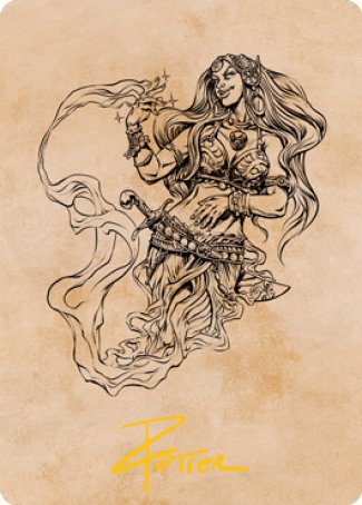 {A} Djinni Windseer (Showcase) Art Card (Gold-Stamped Signature) [Dungeons & Dragons: Adventures in the Forgotten Realms Art Series][GS AAFR 074]