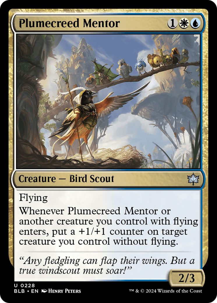 {@C} Plumecreed Mentor [Bloomburrow][BLB 228]