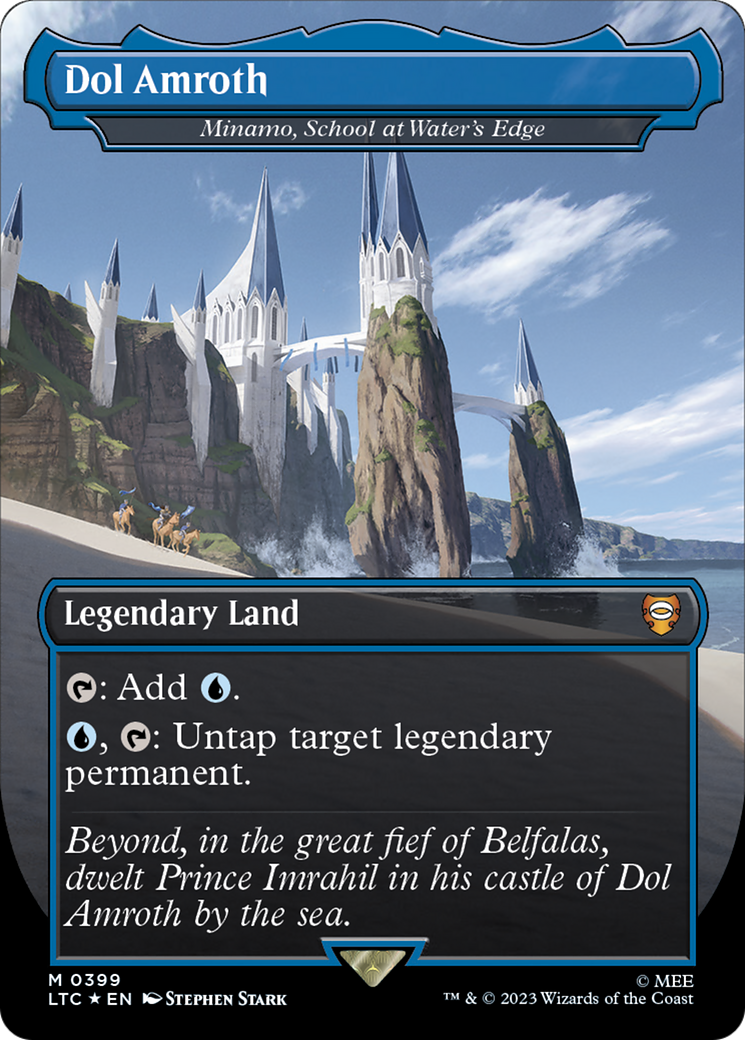 {R} Minamo, School at Water's Edge - Dol Amroth (Surge Foil Realms and Relics) [The Lord of the Rings: Tales of Middle-Earth Commander][LTC 399] - Misty Mountain Games
