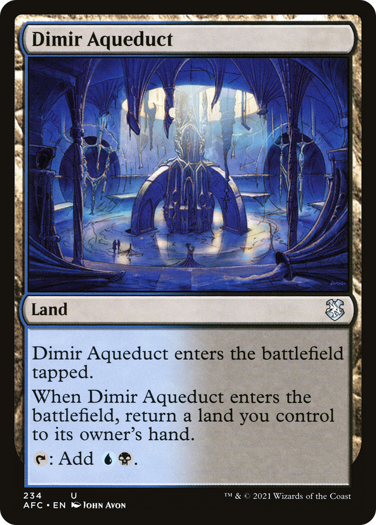 {C} Dimir Aqueduct [Dungeons & Dragons: Adventures in the Forgotten Realms Commander][AFC 234]