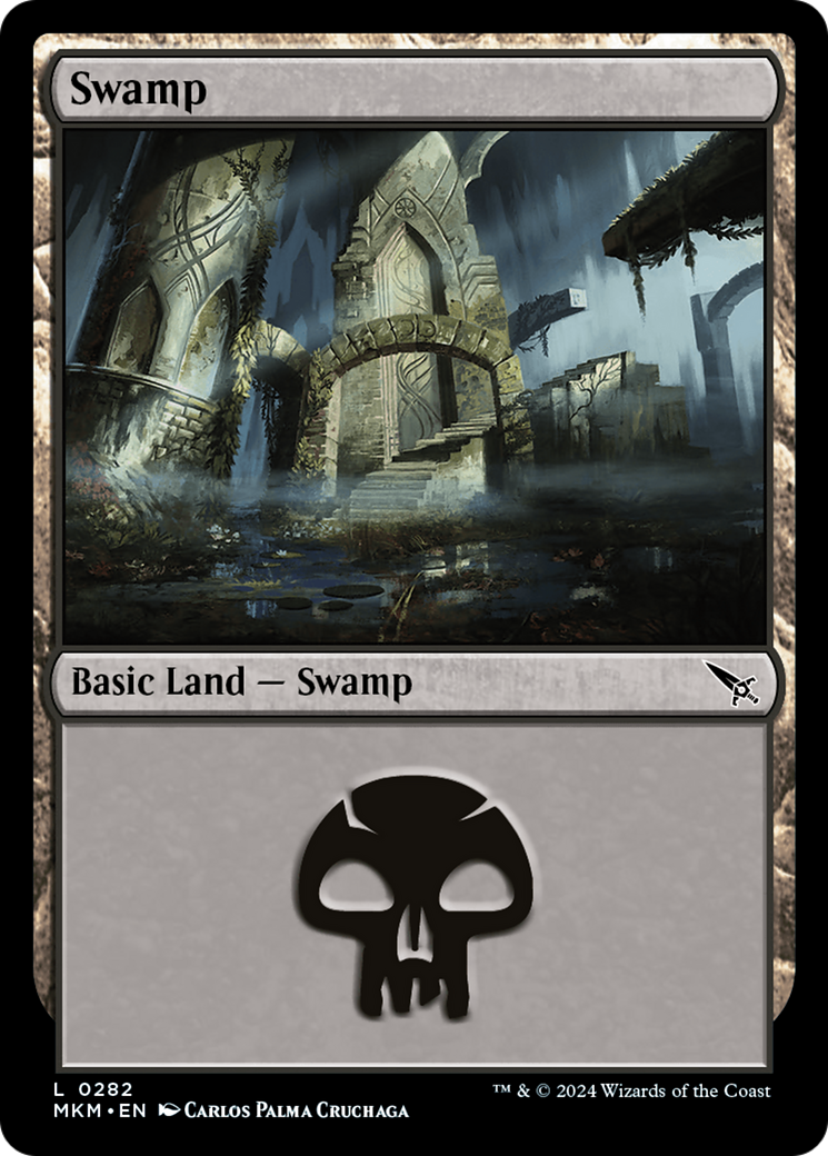 {B}[MKM 282] Swamp (0282) [Murders at Karlov Manor]