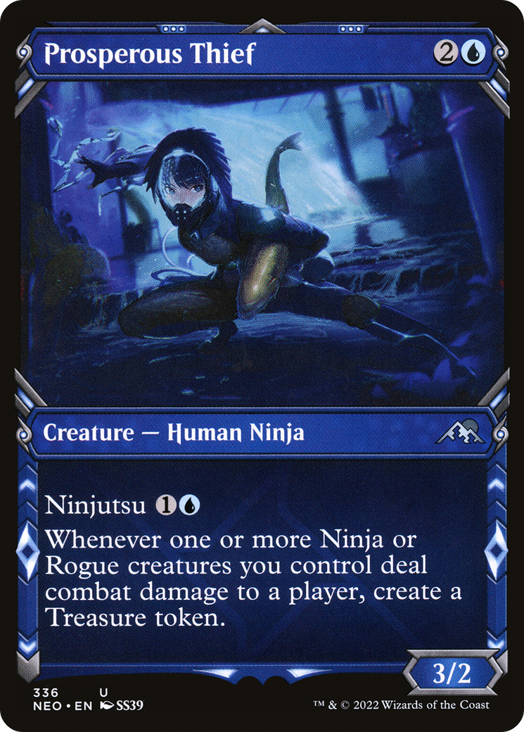 {C} Prosperous Thief (Showcase Ninja) [Kamigawa: Neon Dynasty][NEO 336]