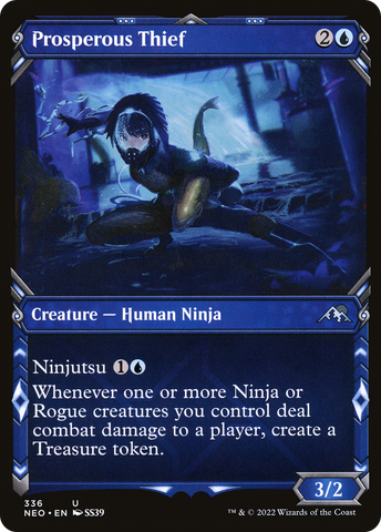 {C} Prosperous Thief (Showcase Ninja) [Kamigawa: Neon Dynasty][NEO 336]