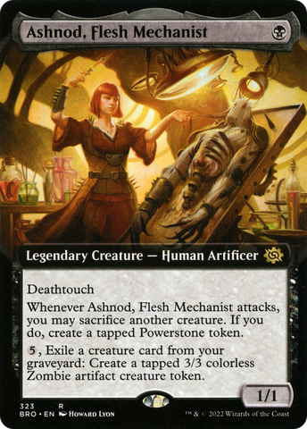 {R} Ashnod, Flesh Mechanist (Extended Art) [The Brothers' War][BRO 323]