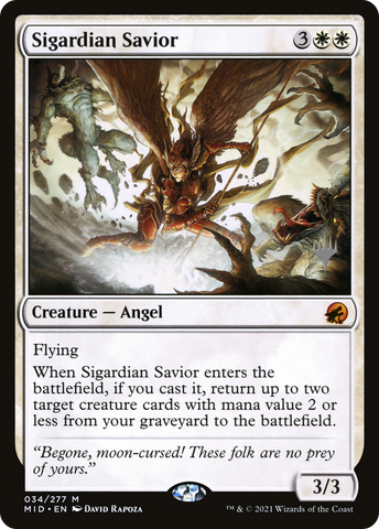 {R} Sigardian Savior (Promo Pack) [Innistrad: Midnight Hunt Promo Pack][PP MID 034]