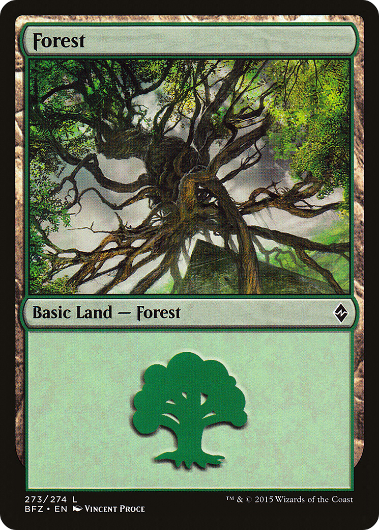 {B}[BFZ 273] Forest (273a) [Battle for Zendikar]