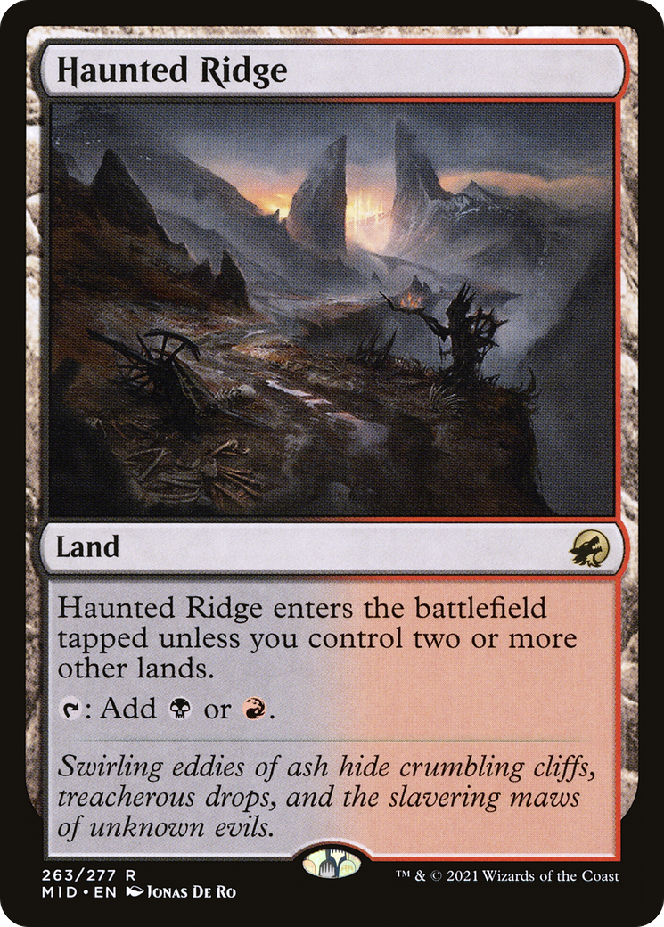 {R} Haunted Ridge [Innistrad: Midnight Hunt][MID 263]
