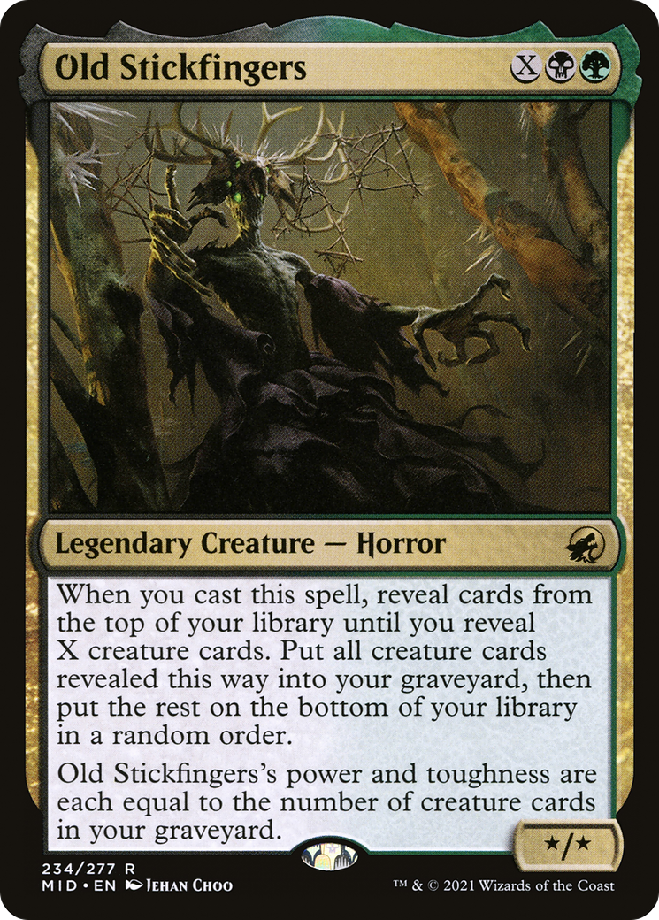{R} Old Stickfingers [Innistrad: Midnight Hunt][MID 234]