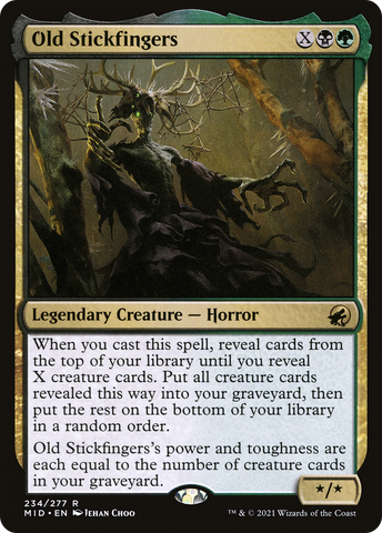 {R} Old Stickfingers [Innistrad: Midnight Hunt][MID 234]