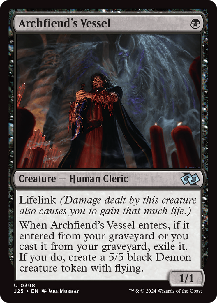 {C} Archfiend's Vessel [Foundations Jumpstart][J25 398]