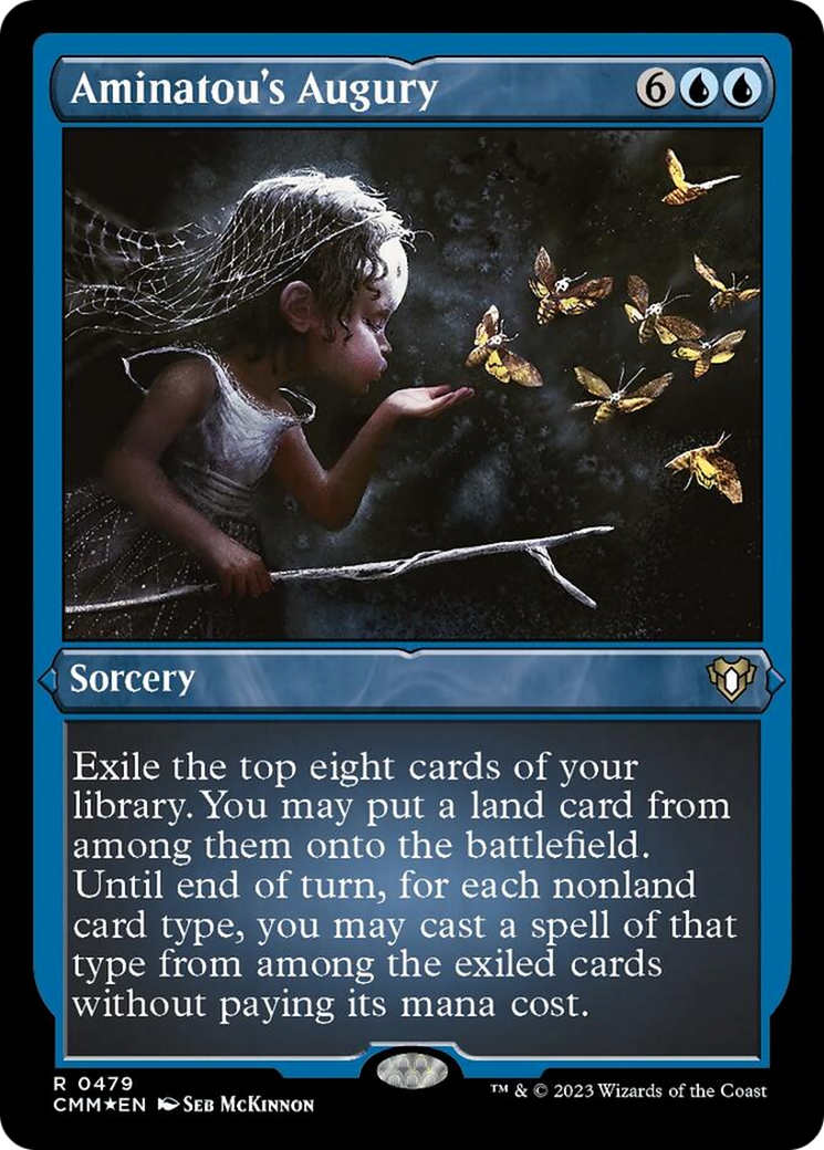 {R} Aminatou's Augury (Foil Etched) [Commander Masters][CMM 479]
