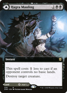 {R} Hagra Mauling // Hagra Broodpit (Extended Art) [Zendikar Rising][ZNR 339]