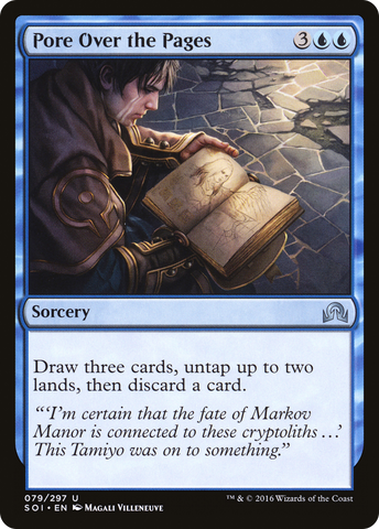 {C} Pore Over the Pages [Shadows over Innistrad][SOI 079]