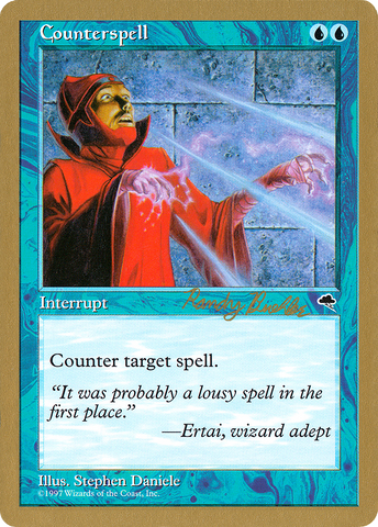 {C} Counterspell (Randy Buehler) [World Championship Decks 1998][GB WC98 RB57]