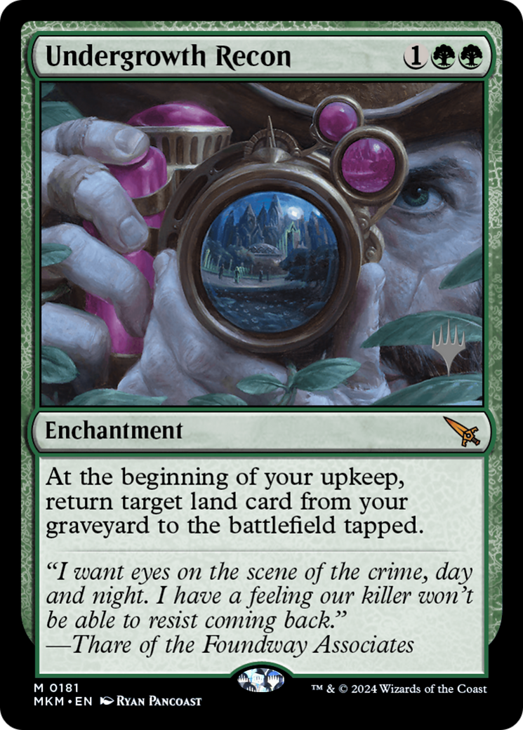 {R} Undergrowth Recon (Promo Pack) [Murders at Karlov Manor Promos][PP MKM 181]