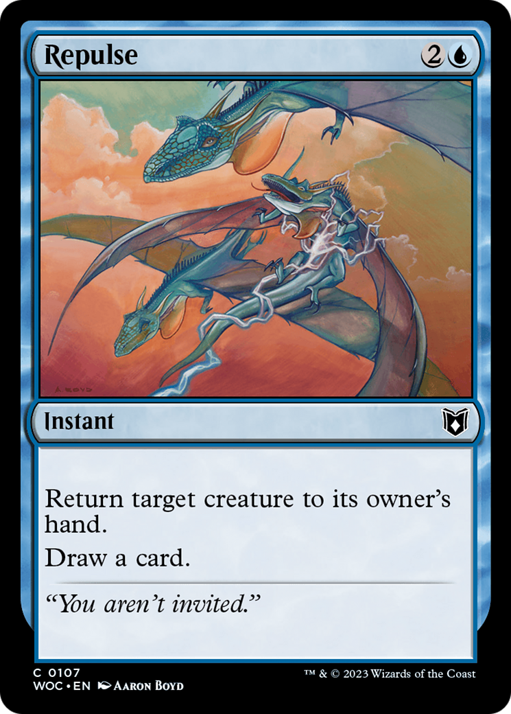 {C} Repulse [Wilds of Eldraine Commander][WOC 107]