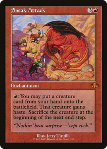 {R} Sneak Attack (Retro) [Dominaria Remastered][DMR 331]