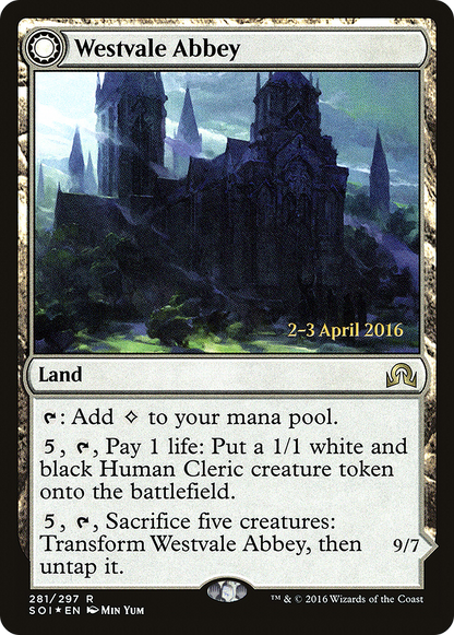 {R} Westvale Abbey // Ormendahl, Profane Prince [Shadows over Innistrad Prerelease Promos][PR SOI 281]
