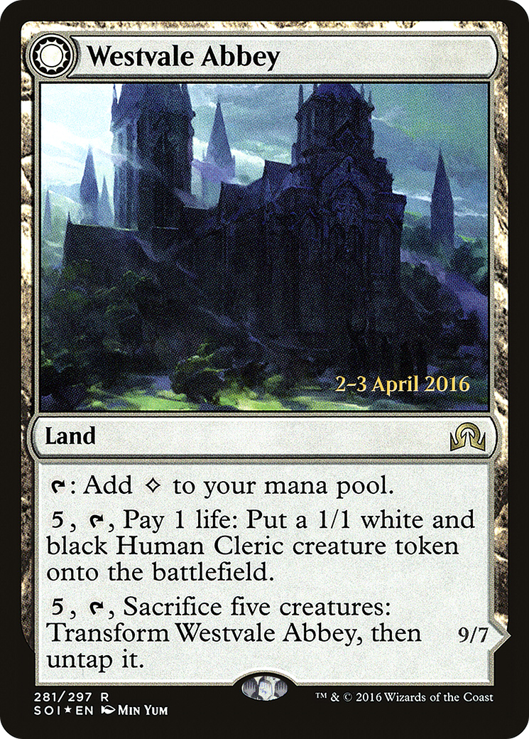 {R} Westvale Abbey // Ormendahl, Profane Prince [Shadows over Innistrad Prerelease Promos][PR SOI 281]
