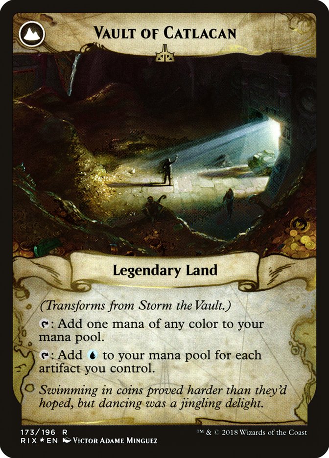 {R} Storm the Vault // Vault of Catlacan [Rivals of Ixalan Prerelease Promos][PR RIX 173]
