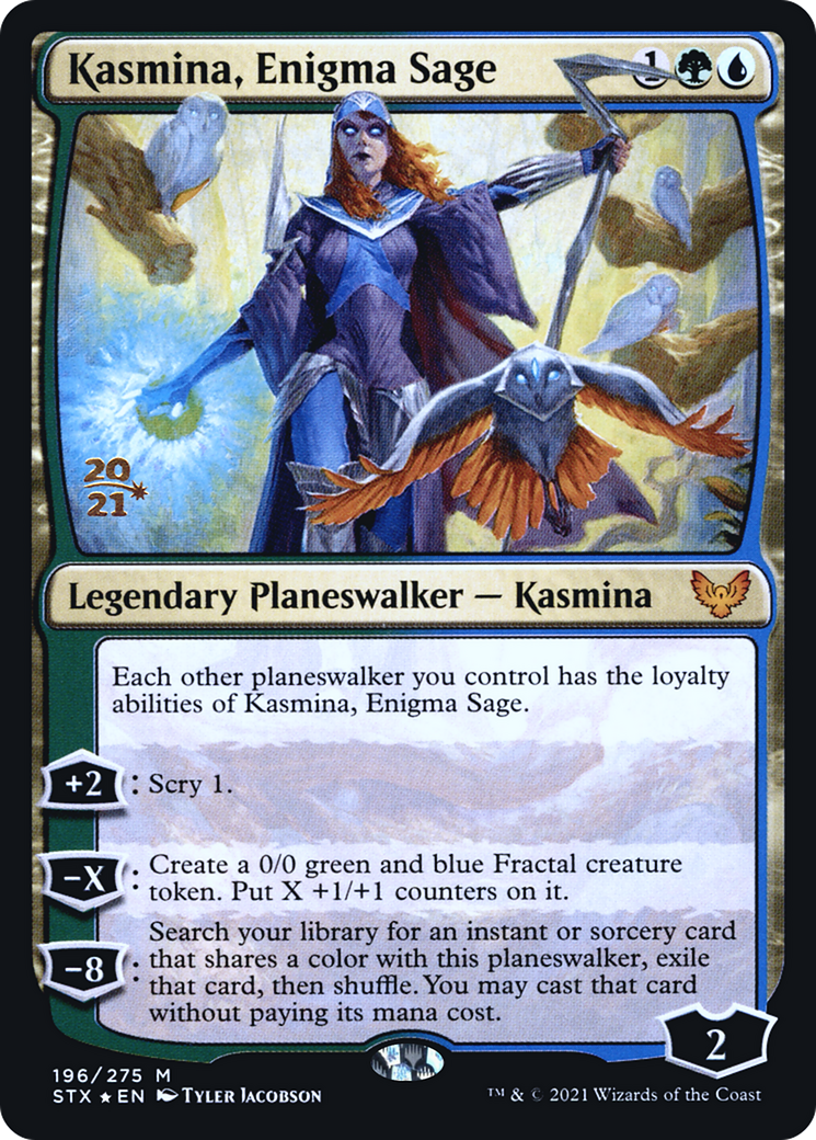 {R} Kasmina, Enigma Sage [Strixhaven: School of Mages Prerelease Promos][PR STX 196]