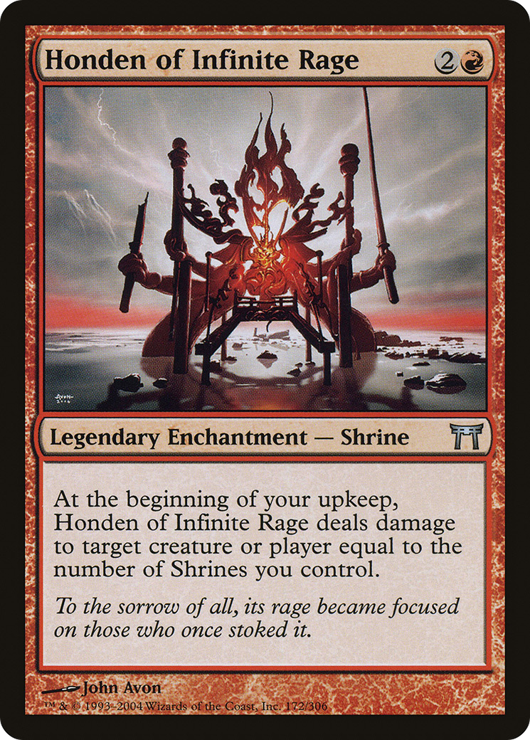 {C} Honden of Infinite Rage [Champions of Kamigawa][CHK 172]