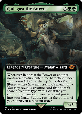 {R} Radagast the Brown (Extended Art) (Surge Foil) [The Lord of the Rings: Tales of Middle-Earth][LTR 776]