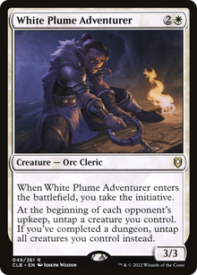 {R} White Plume Adventurer [Commander Legends: Battle for Baldur's Gate][CLB 049]