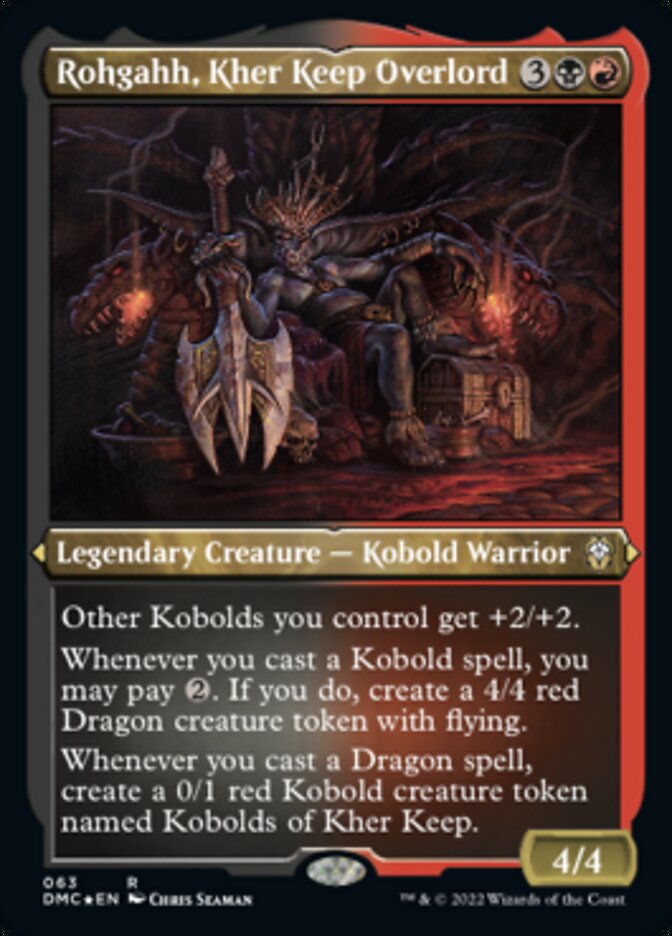 {R} Rohgahh, Kher Keep Overlord (Foil Etched) [Dominaria United Commander][DMC 063]