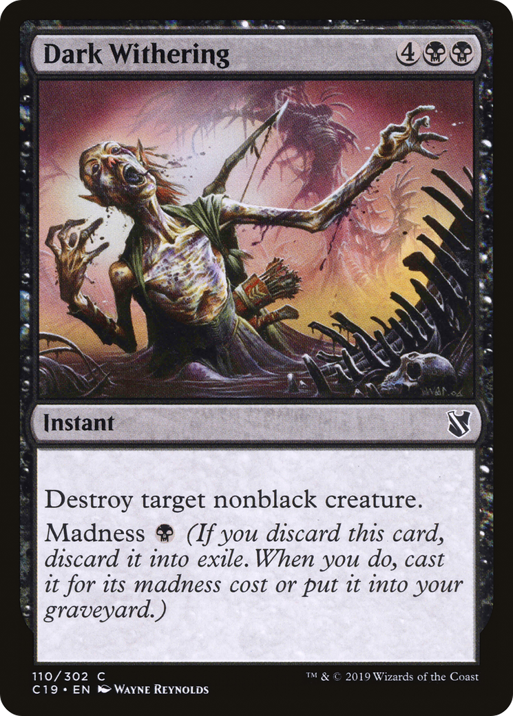 {C} Dark Withering [Commander 2019][C19 110]
