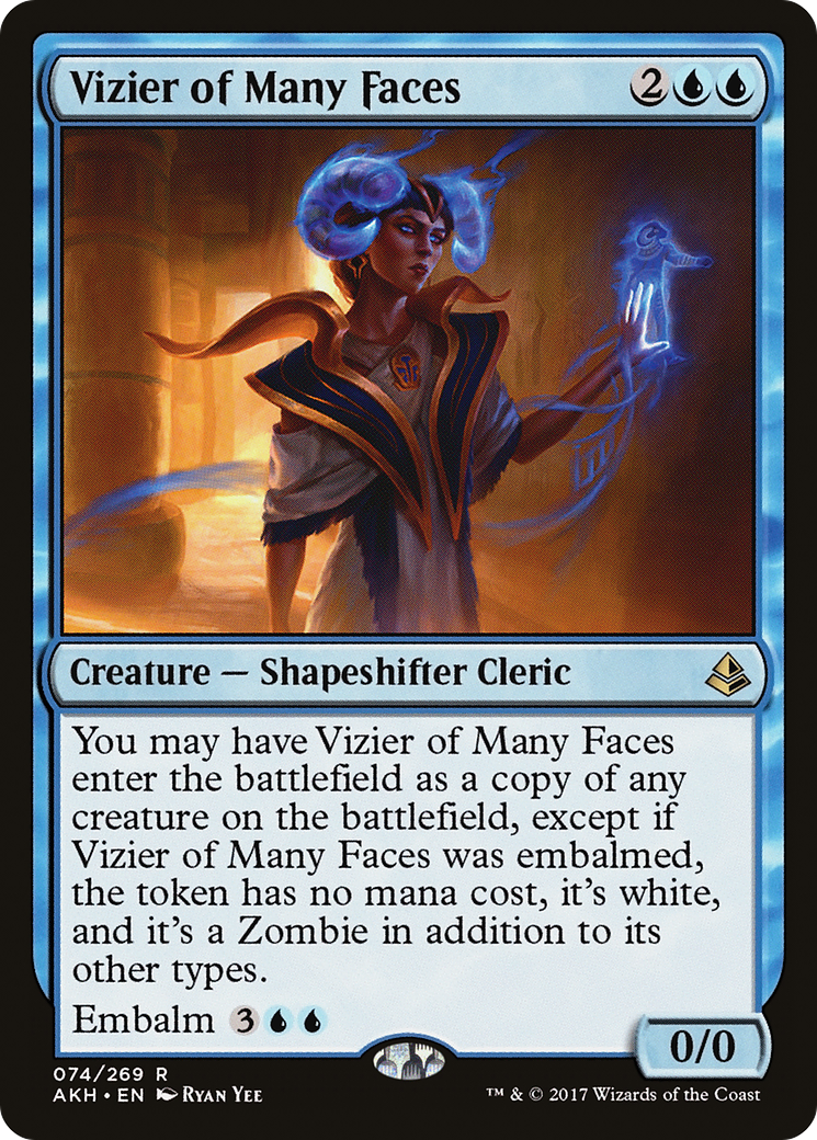 {R} Vizier of Many Faces [Amonkhet][AKH 074]